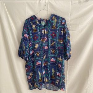 Vintage mens Reyn spooner patriotic button down shirt! Size xxl 100% cotton